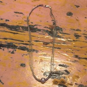 3 strand sterling necklace